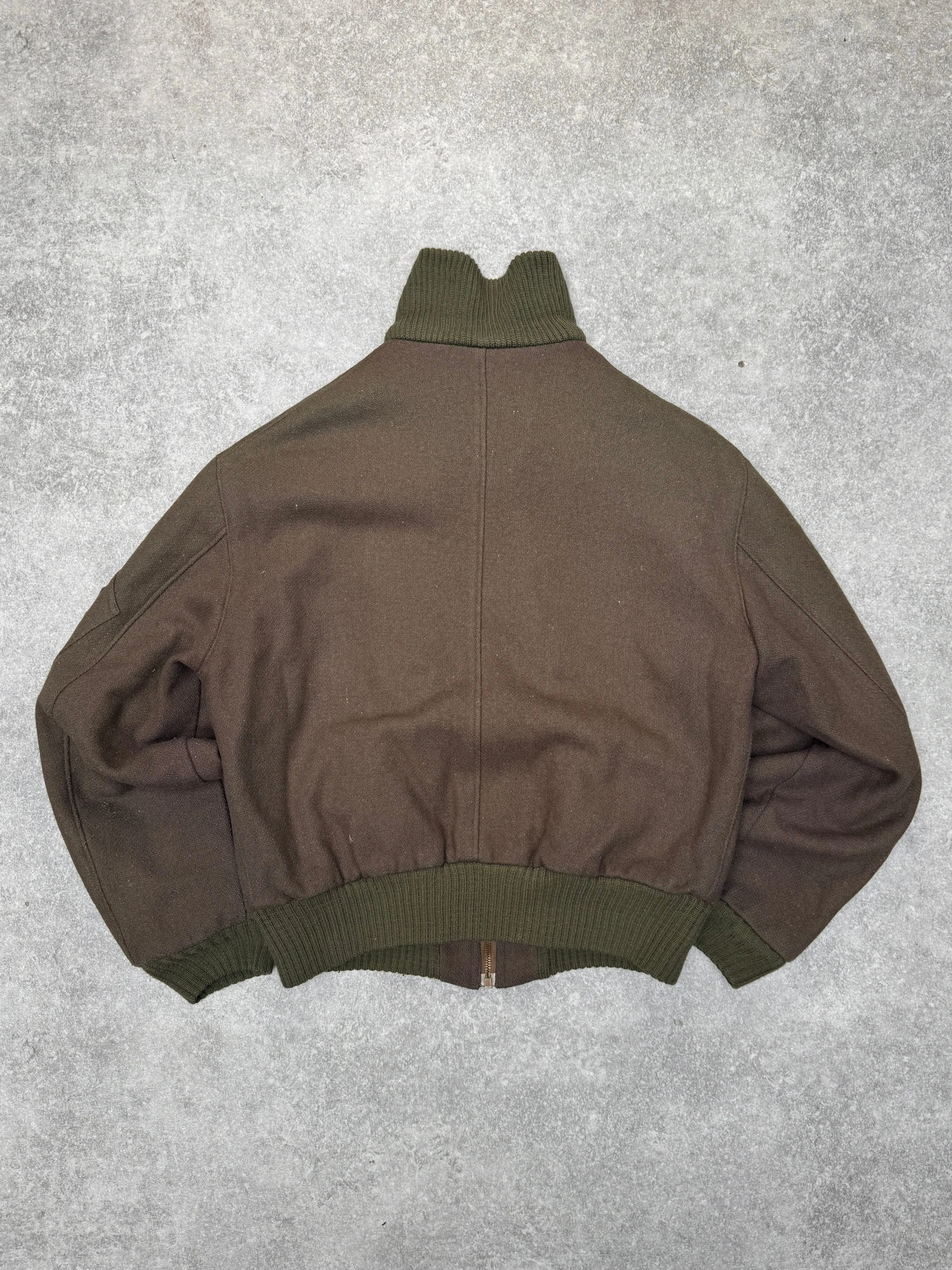 1990s Avirex RAF Khaki Wool MK VI Flight Jacket
