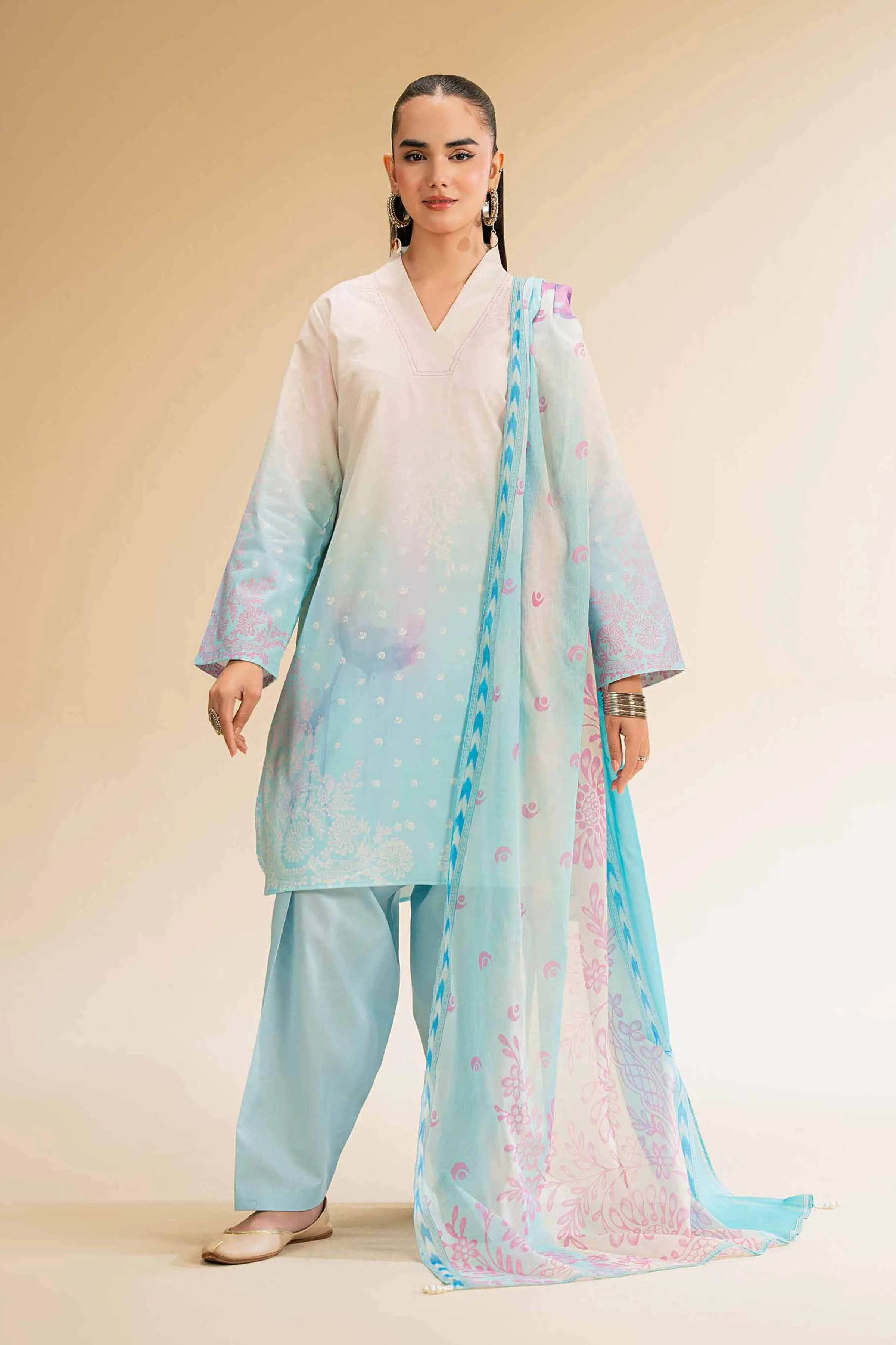 3 Piece - Digital Printed Suit - 42501201