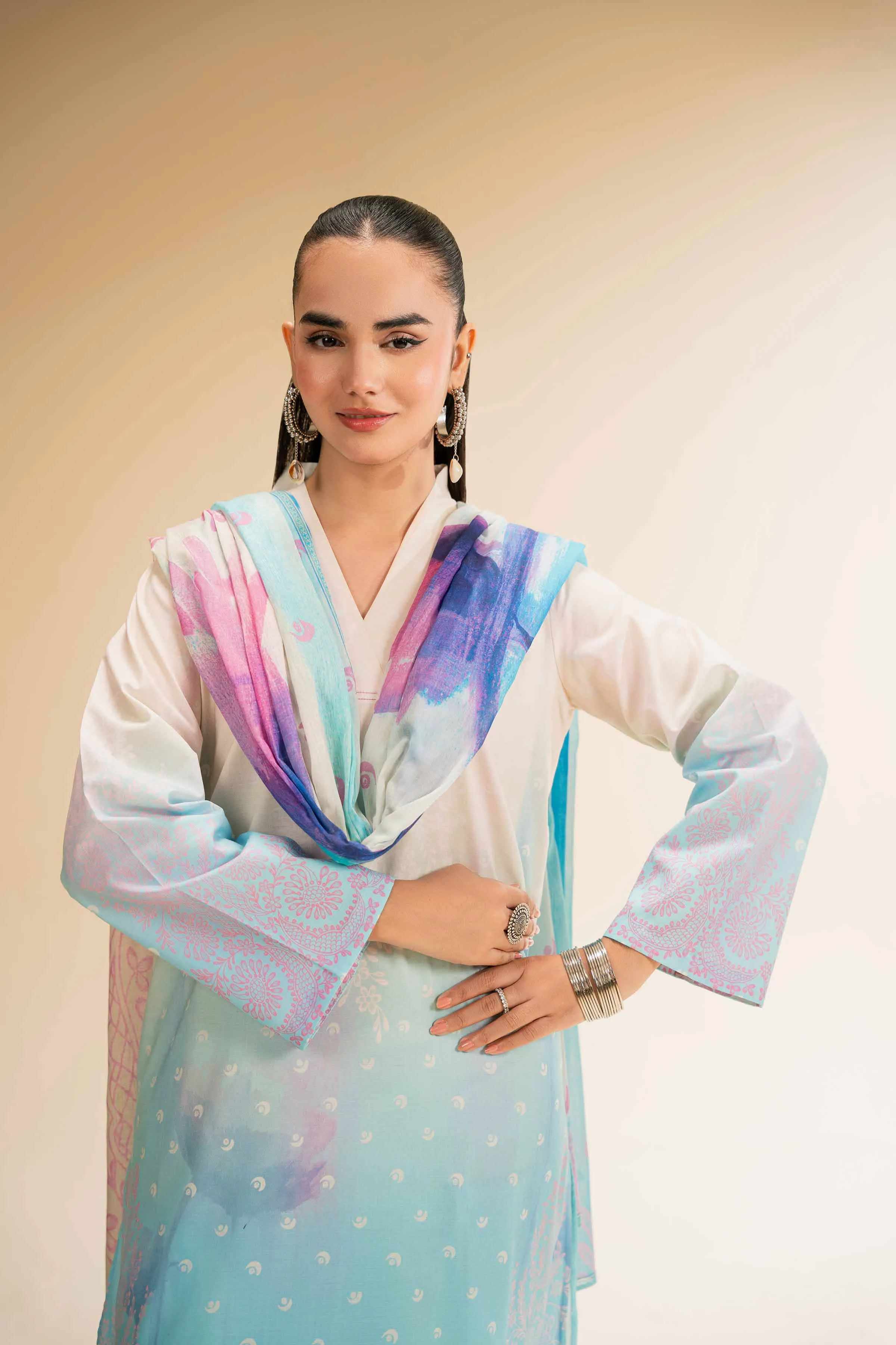 3 Piece - Digital Printed Suit - 42501201