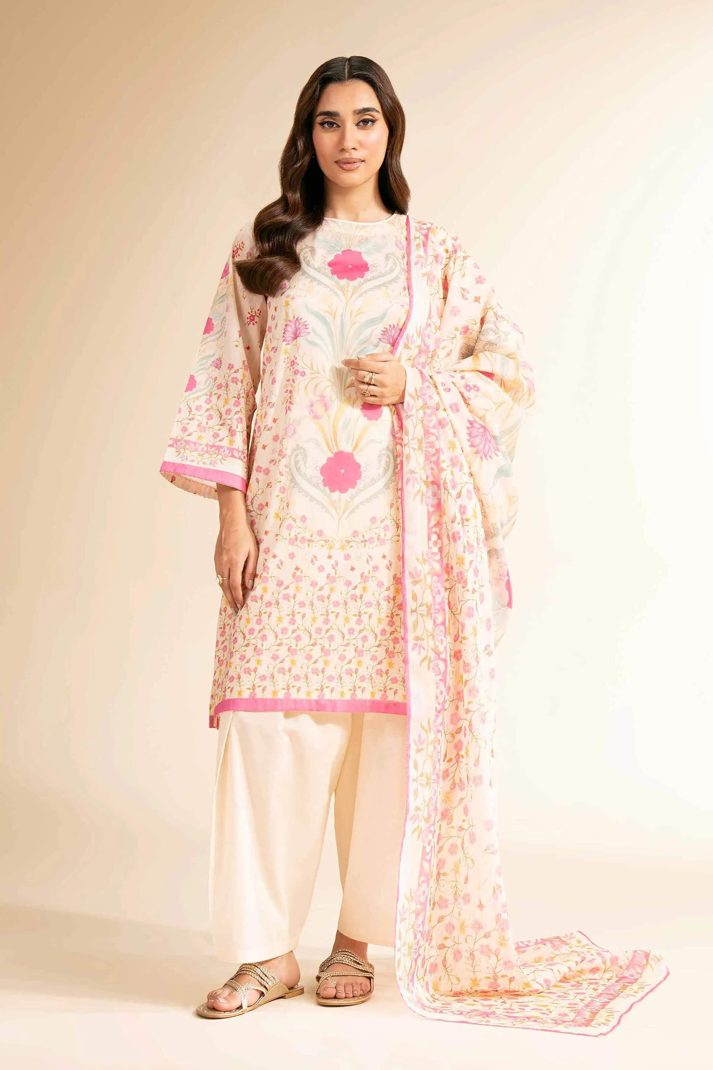 3 Piece - Digital Printed Suit - 42501214