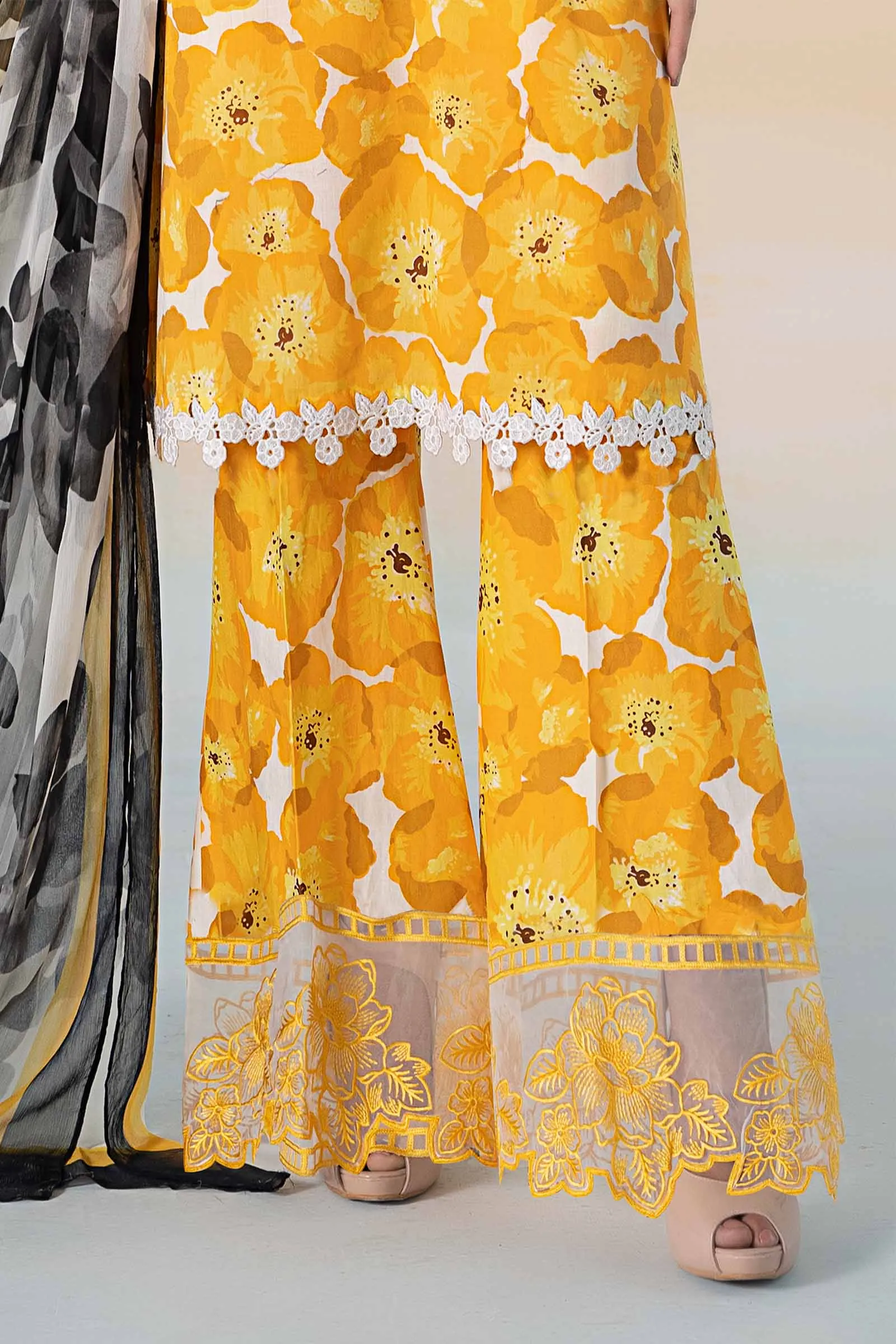 3 PIECE PRINTED LAWN SUIT | MPS-2112-B