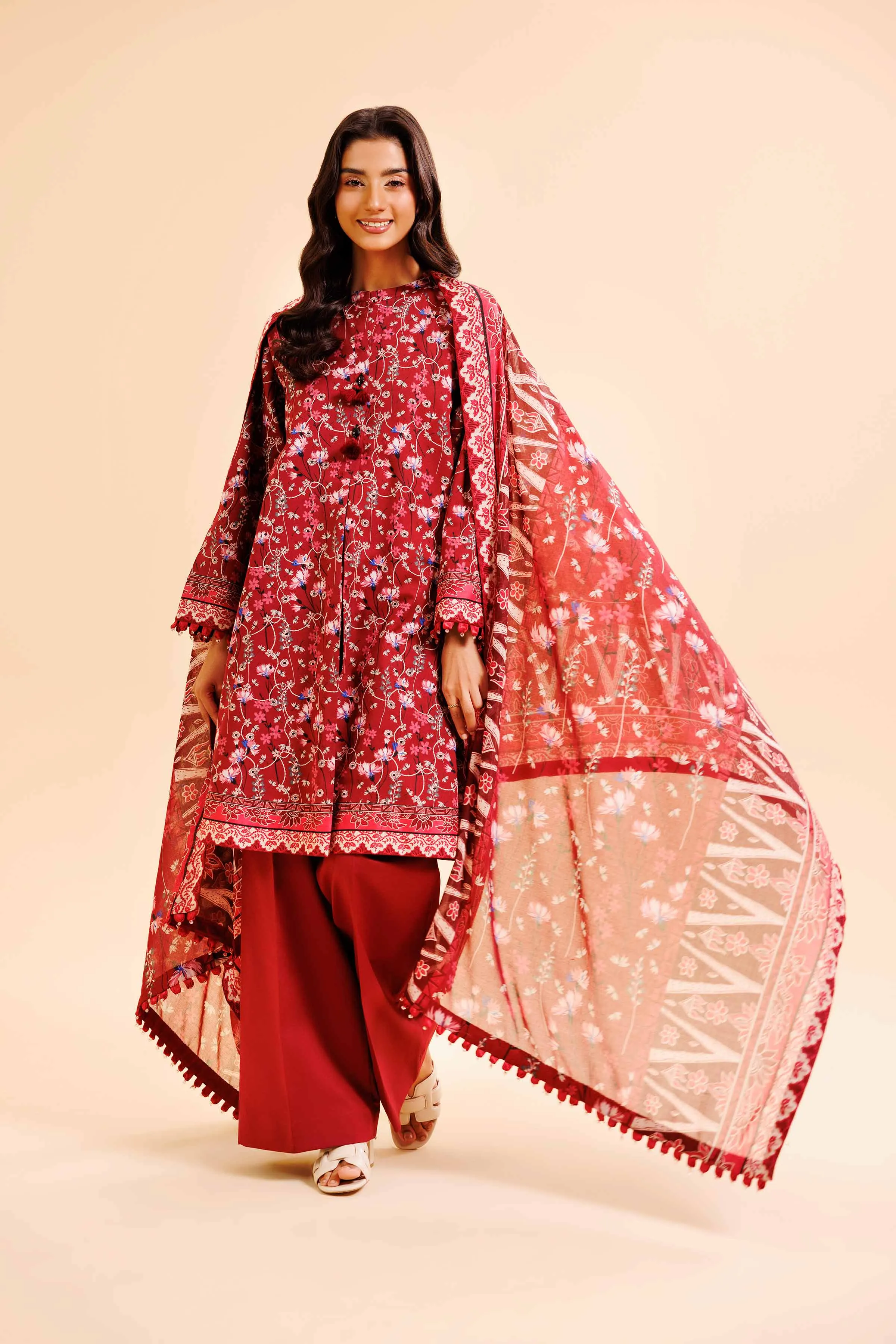 3 Piece - Printed Loose Fabric - 42503022