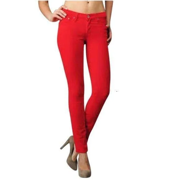 AG Adriano Goldschmied  'the Stilt'  Cigarette Slim Fit Orange Jeans- Size 30R