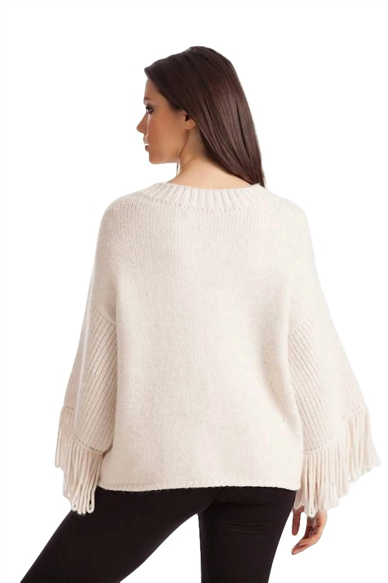Amia Ribbed V-Neck Sweater