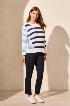 Asymmetrical Crew Neck Sweater