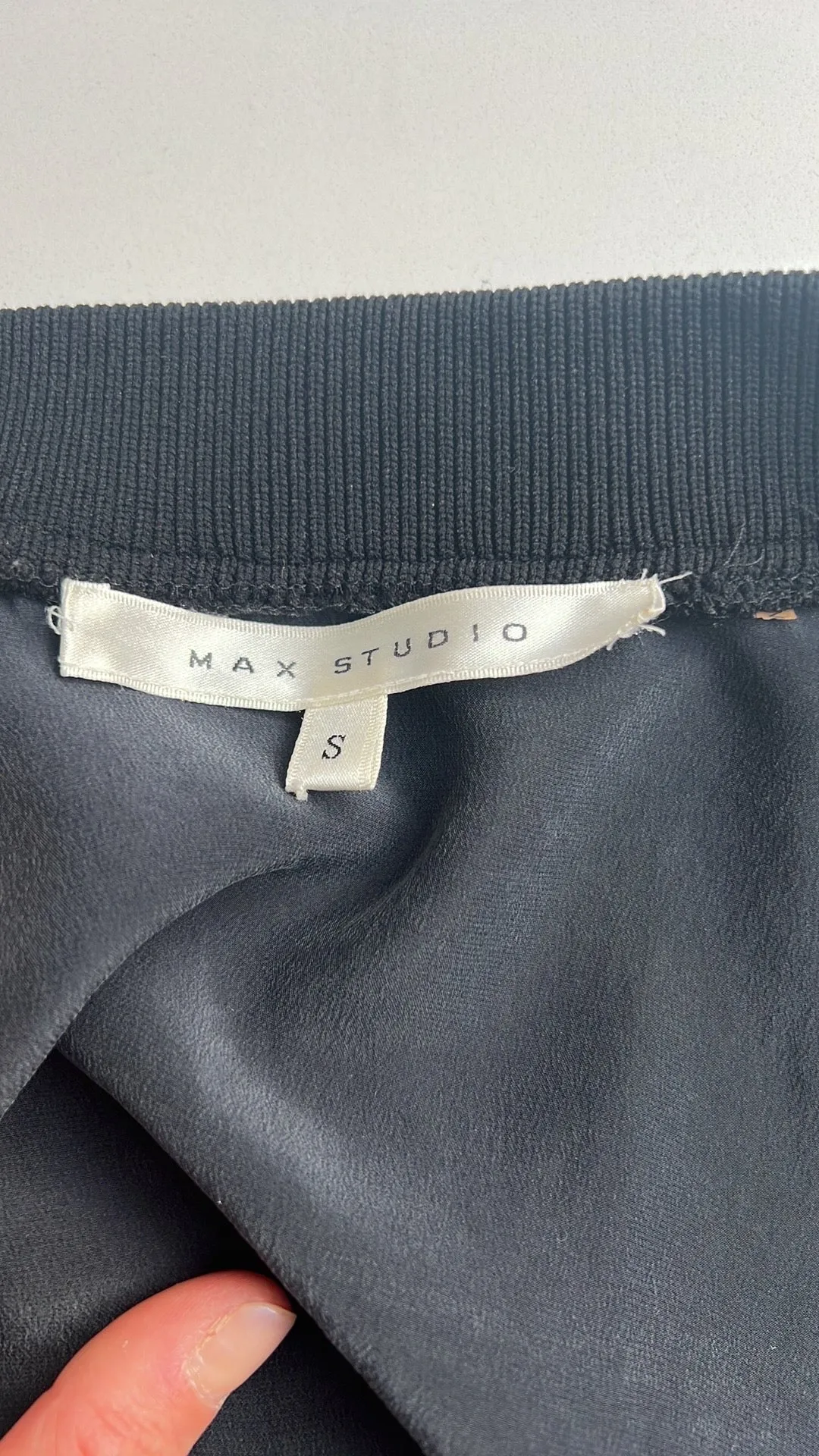 Black Silk Bomber - S