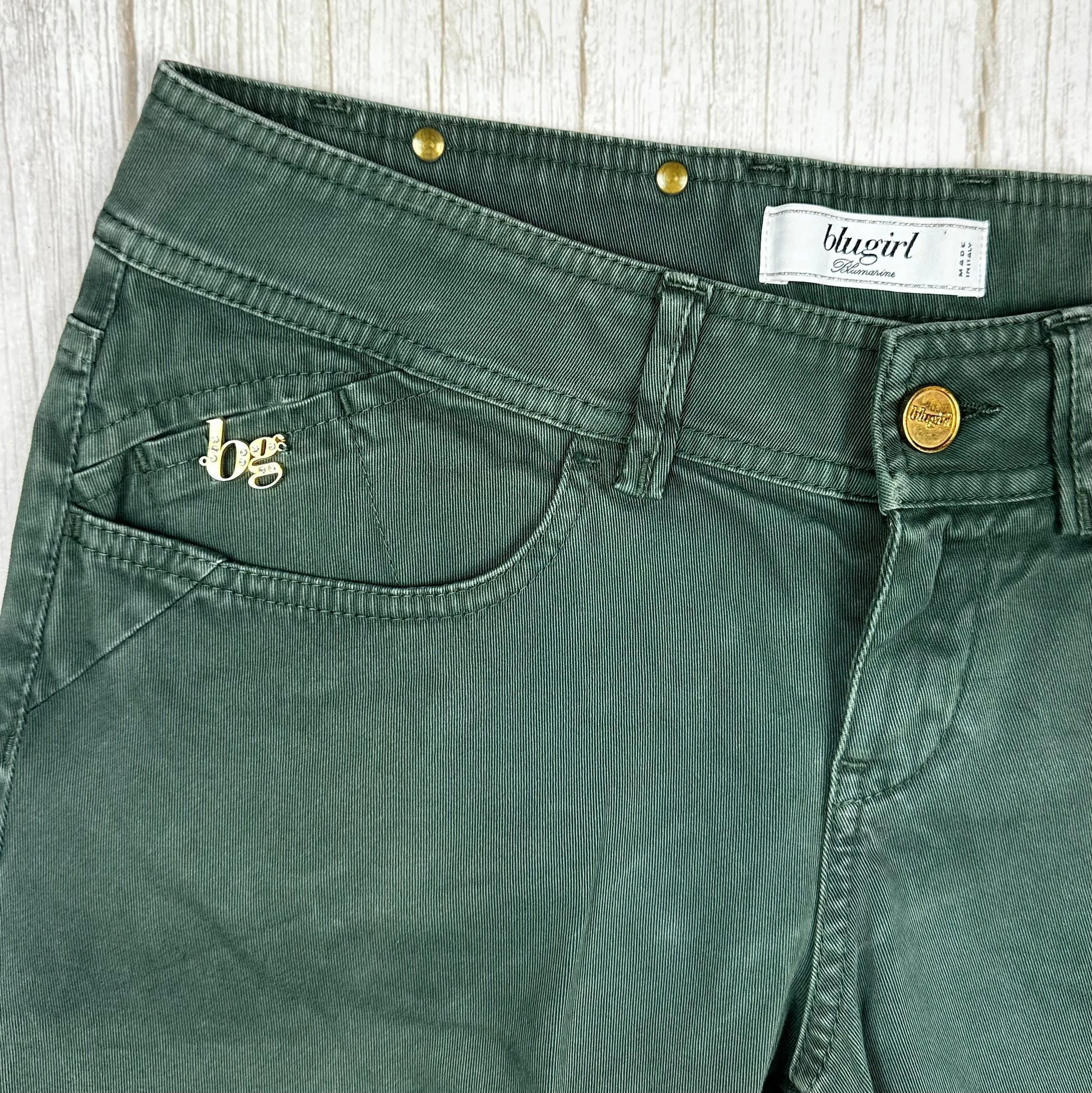 Blugirl by Blumarine Green Slim Fit Italian Jeans -Size 26