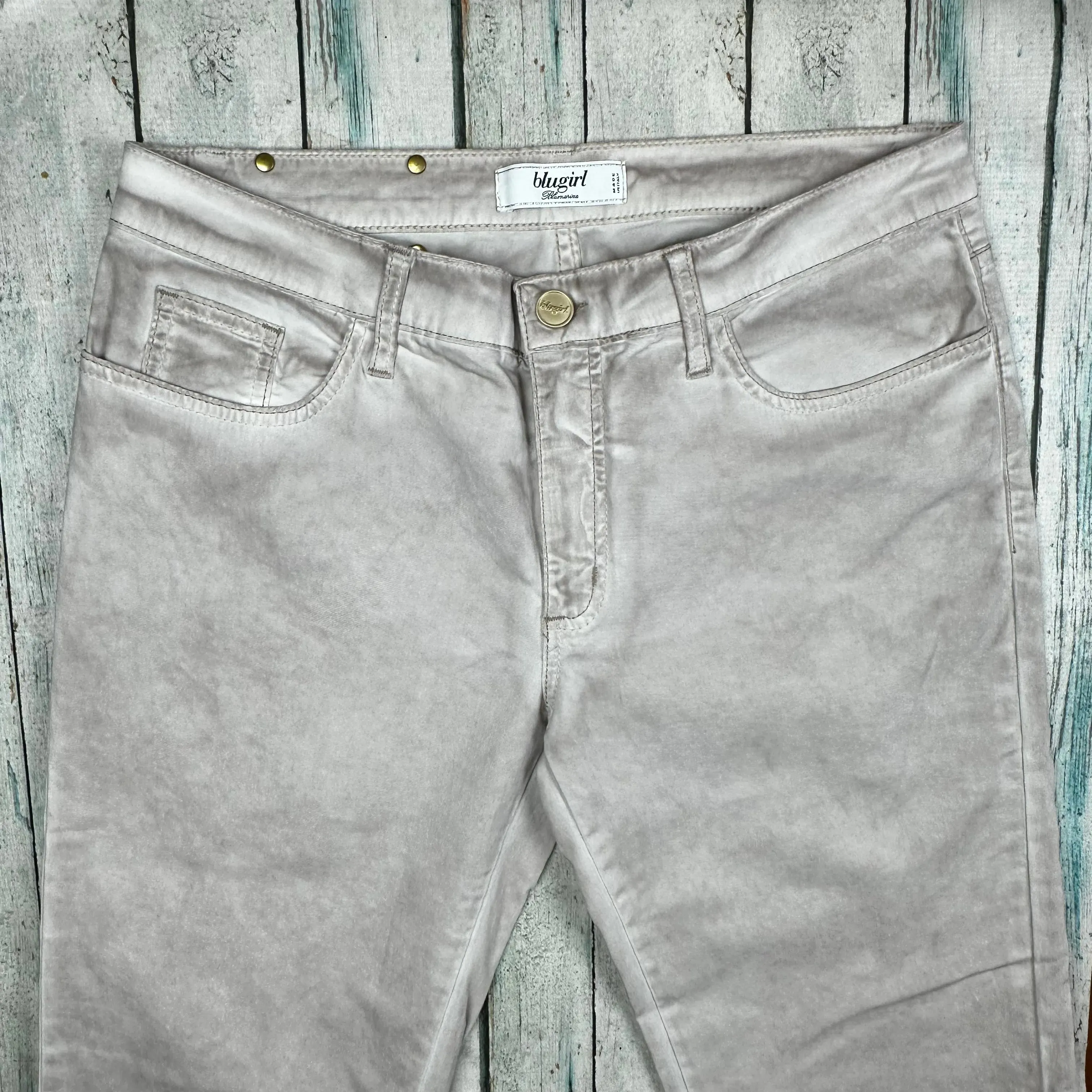 Blugirl by Blumarine Jewelled Slim Fit Italian Jeans -Size 12