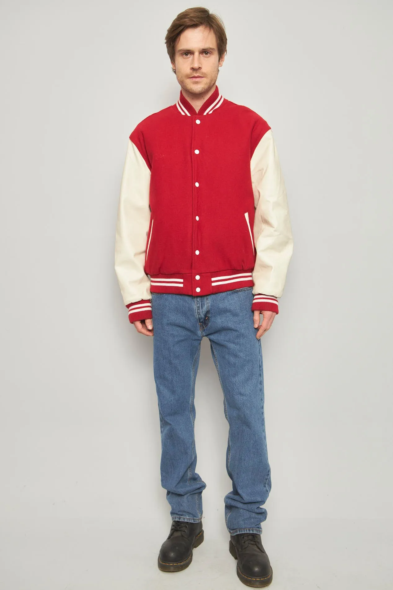 Bomber casual  rojo rennoc talla L 813