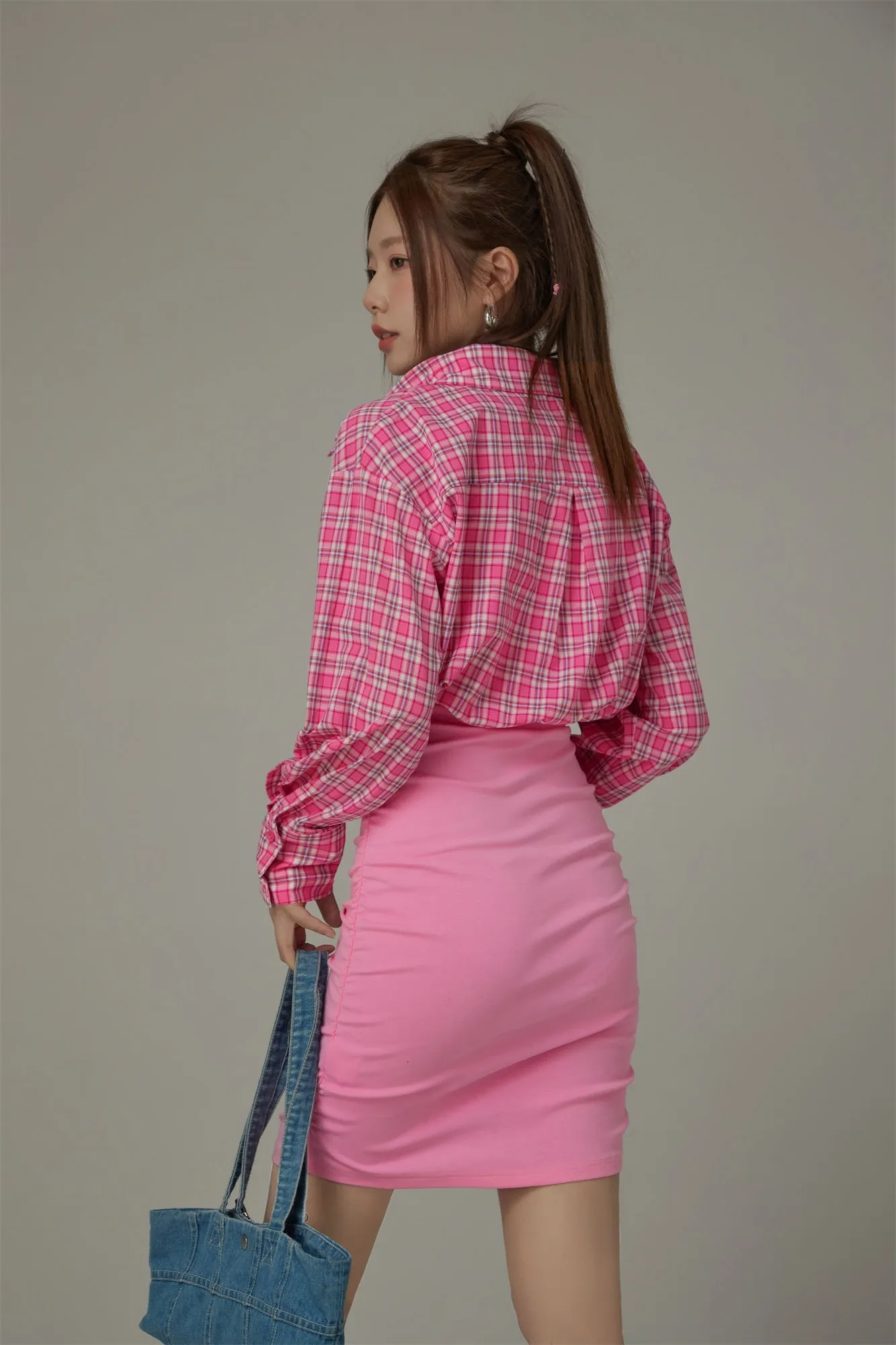 Check Shirt Dress