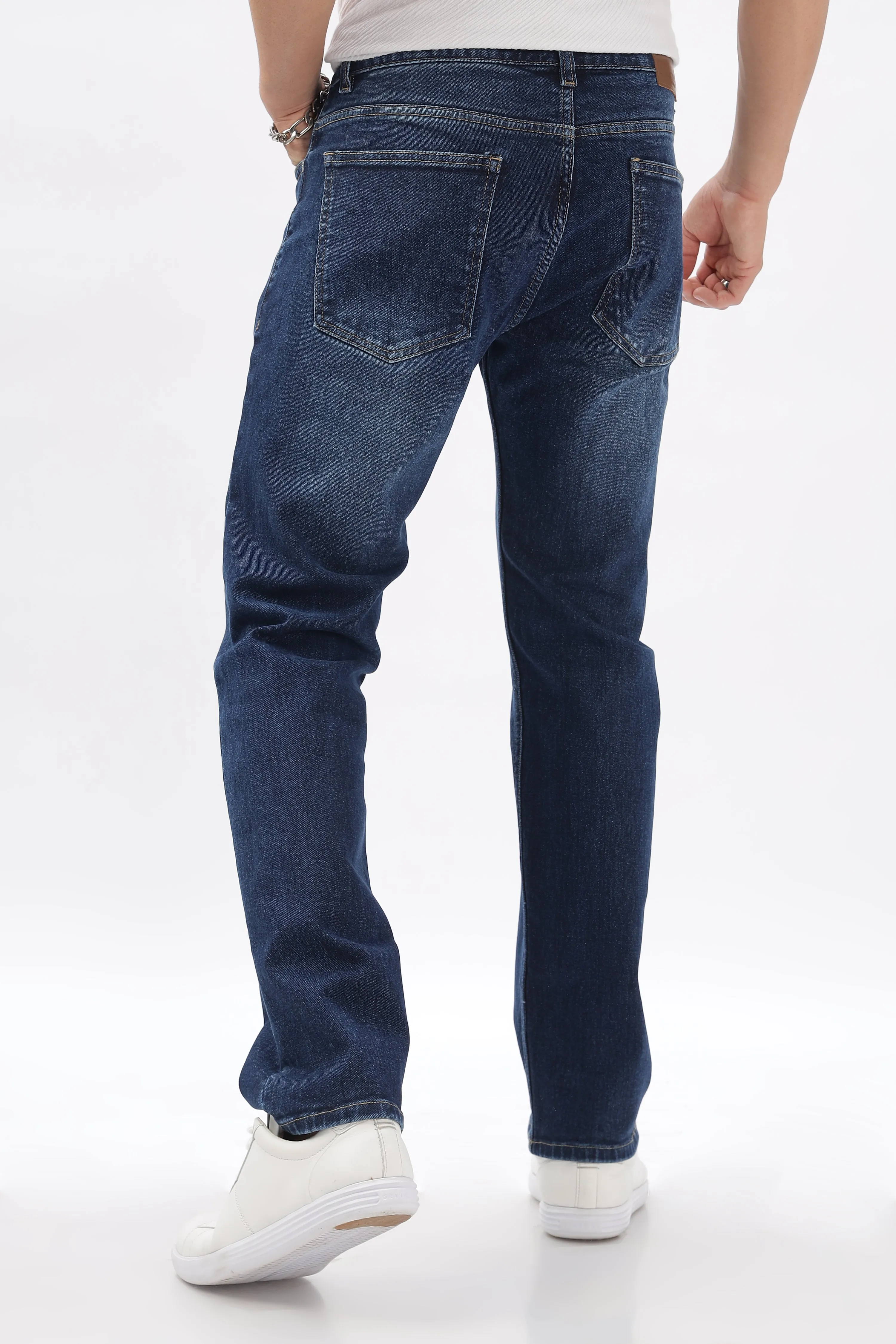 DARK BLUE WASH JEANS