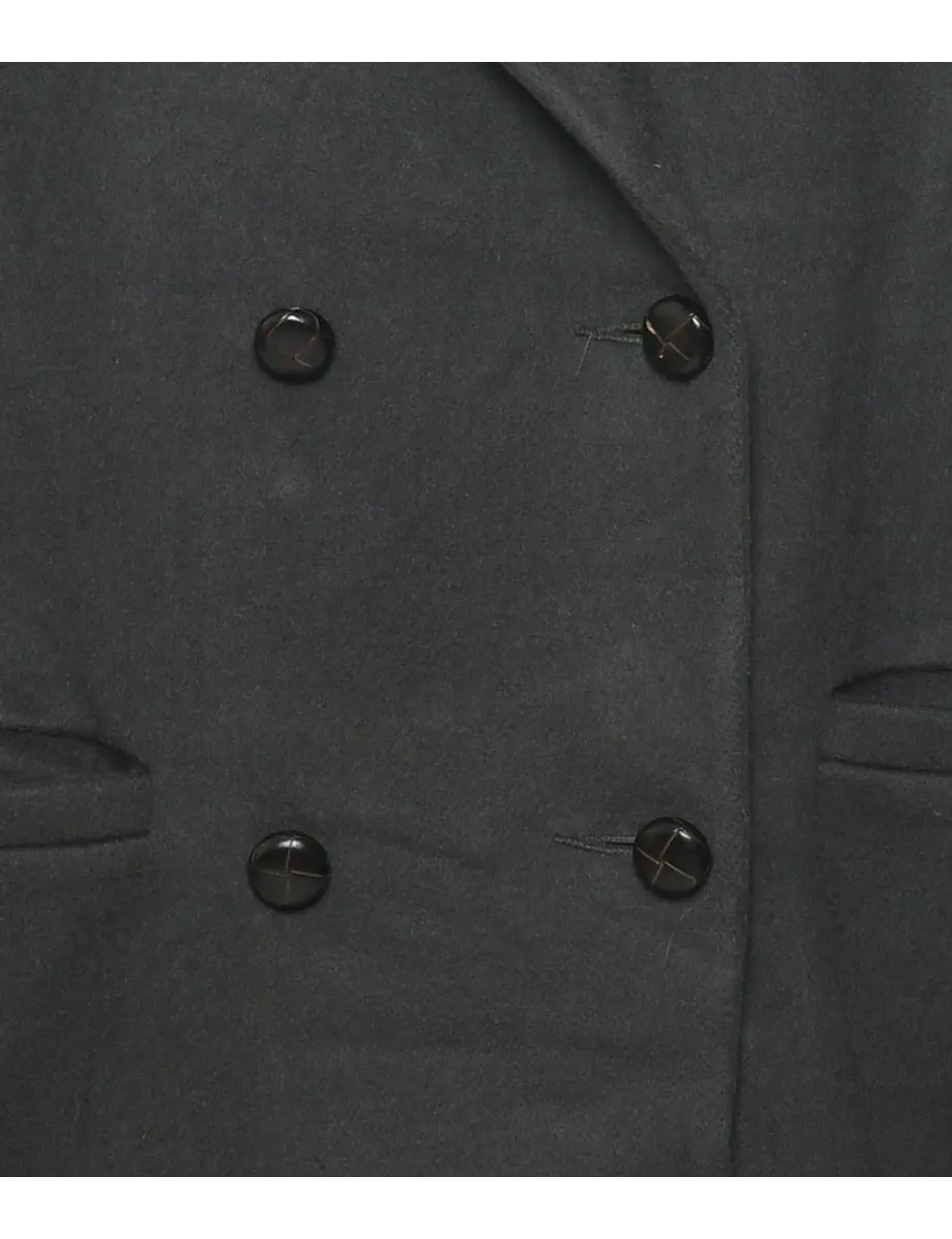 Double Breasted Peacoat - L