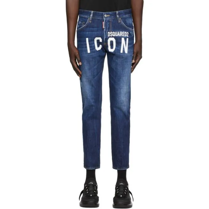 Dsquared2 Blue Icon Semplice Skater Jeans