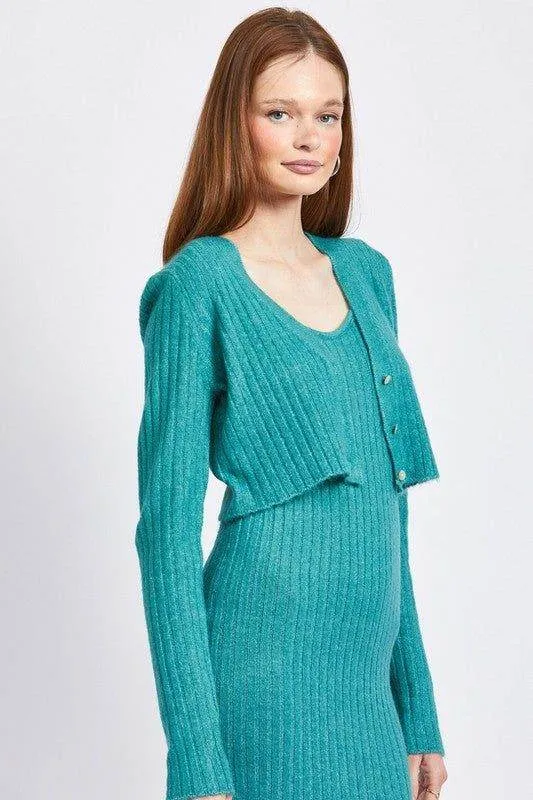 Emory Park | Cropped Rib Cardigan