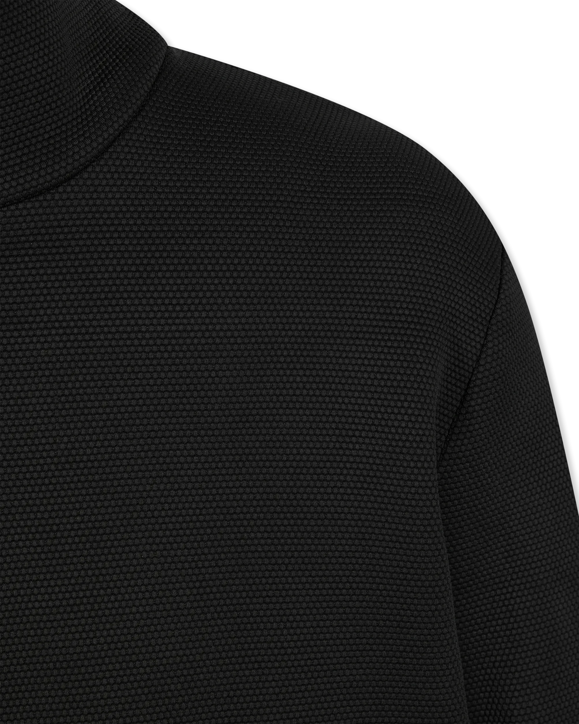 Evidence Honeycomb-Effect Knit Bomber Jacket