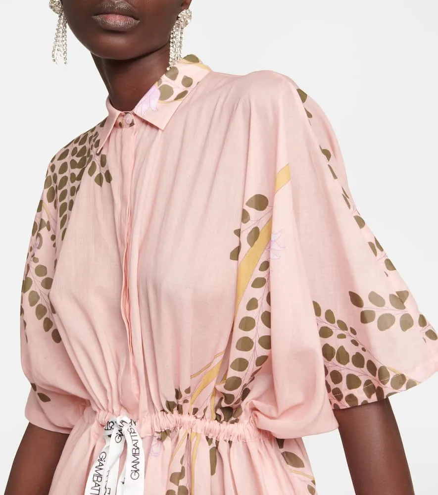 Giambattista Valli Printed silk shirt dress