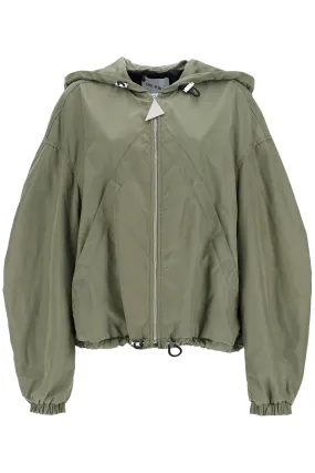 giubbotto bomber con cappuccio regolabile verde militare 250WCB00076PLL001AA MILITARY GREEN