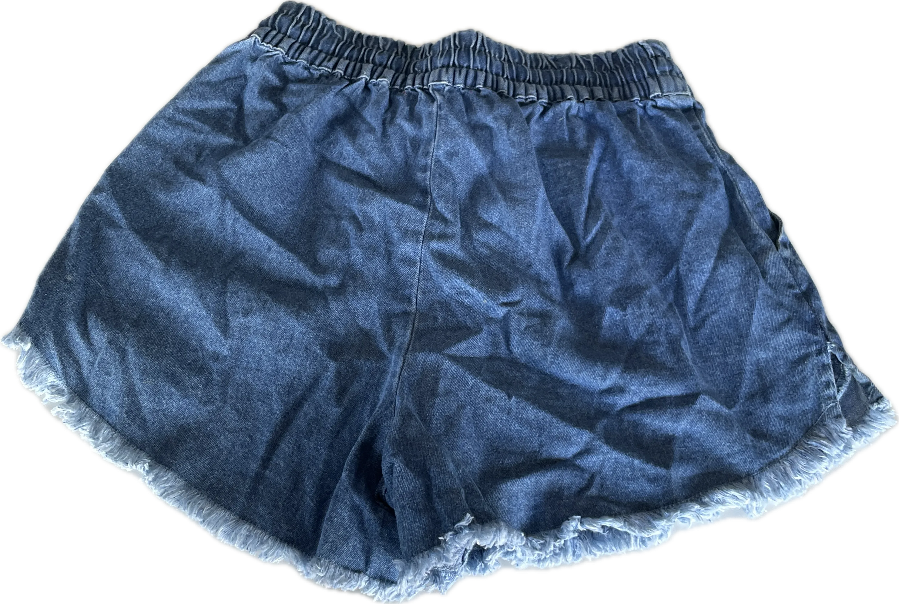 High-Waisted Guess Denim Blue Shorts | Women’s XS W22 L3 SKU 5280