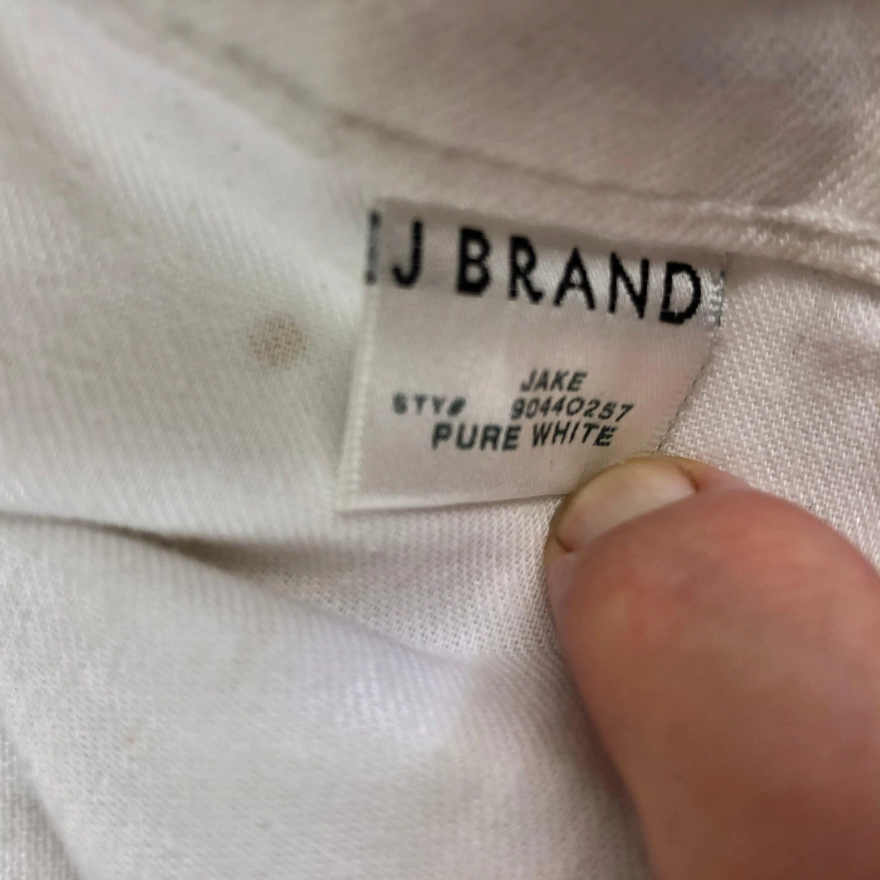 J Brand White Denim 'Jake' Slim Boyfriend Fit Jeans- Size 24