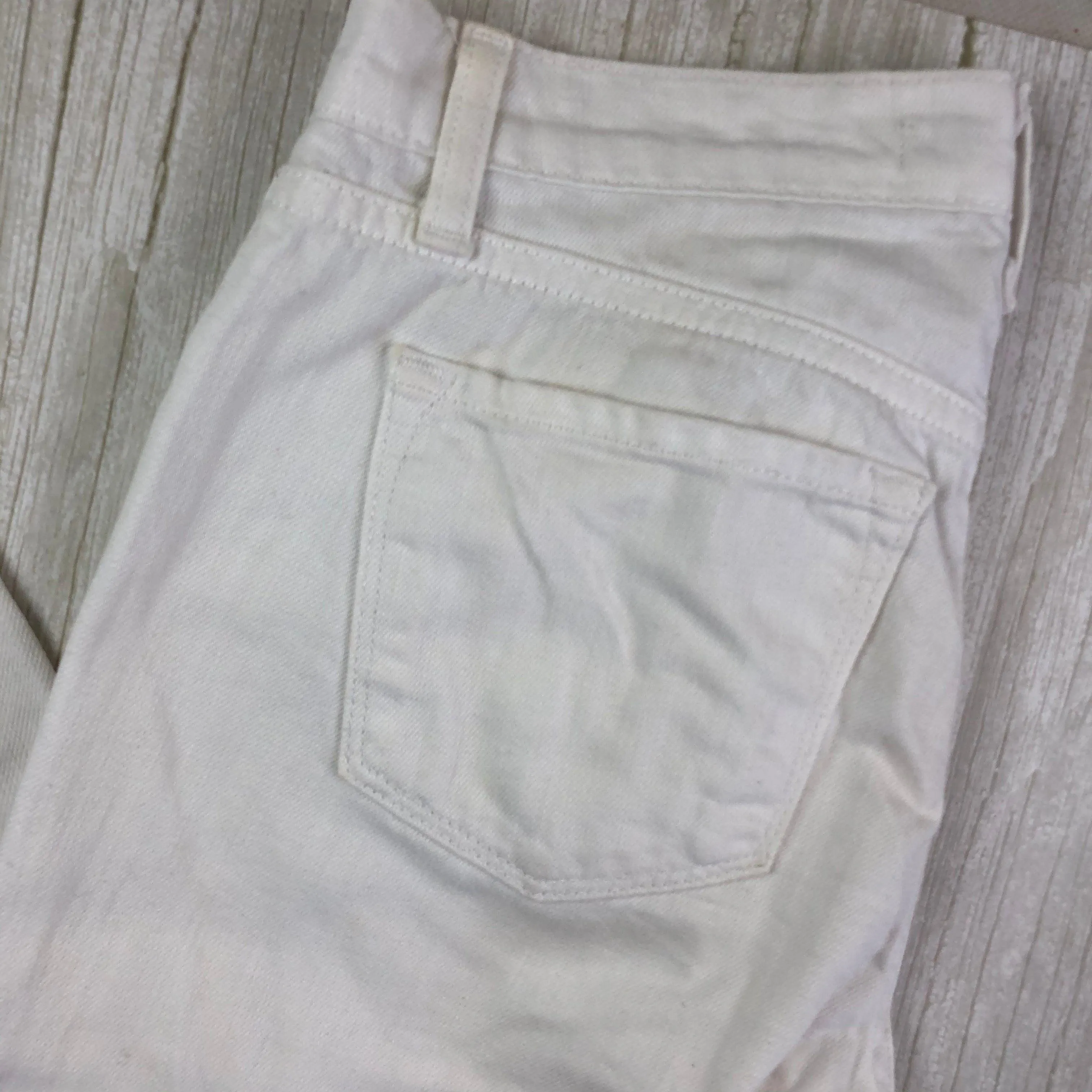 J Brand White Denim 'Jake' Slim Boyfriend Fit Jeans- Size 24