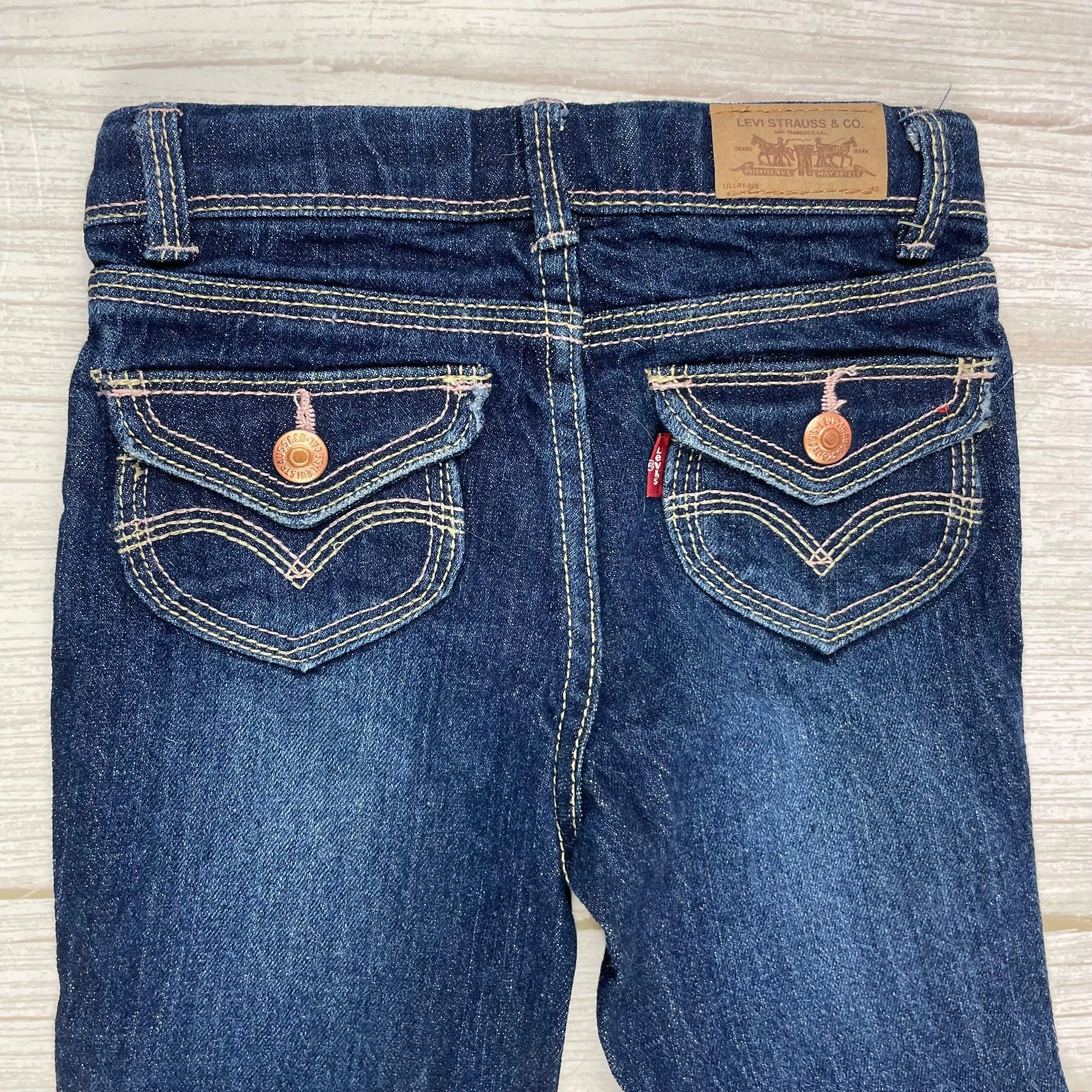 Levis Slim Straight Leg  Kids Jeans - Size 4