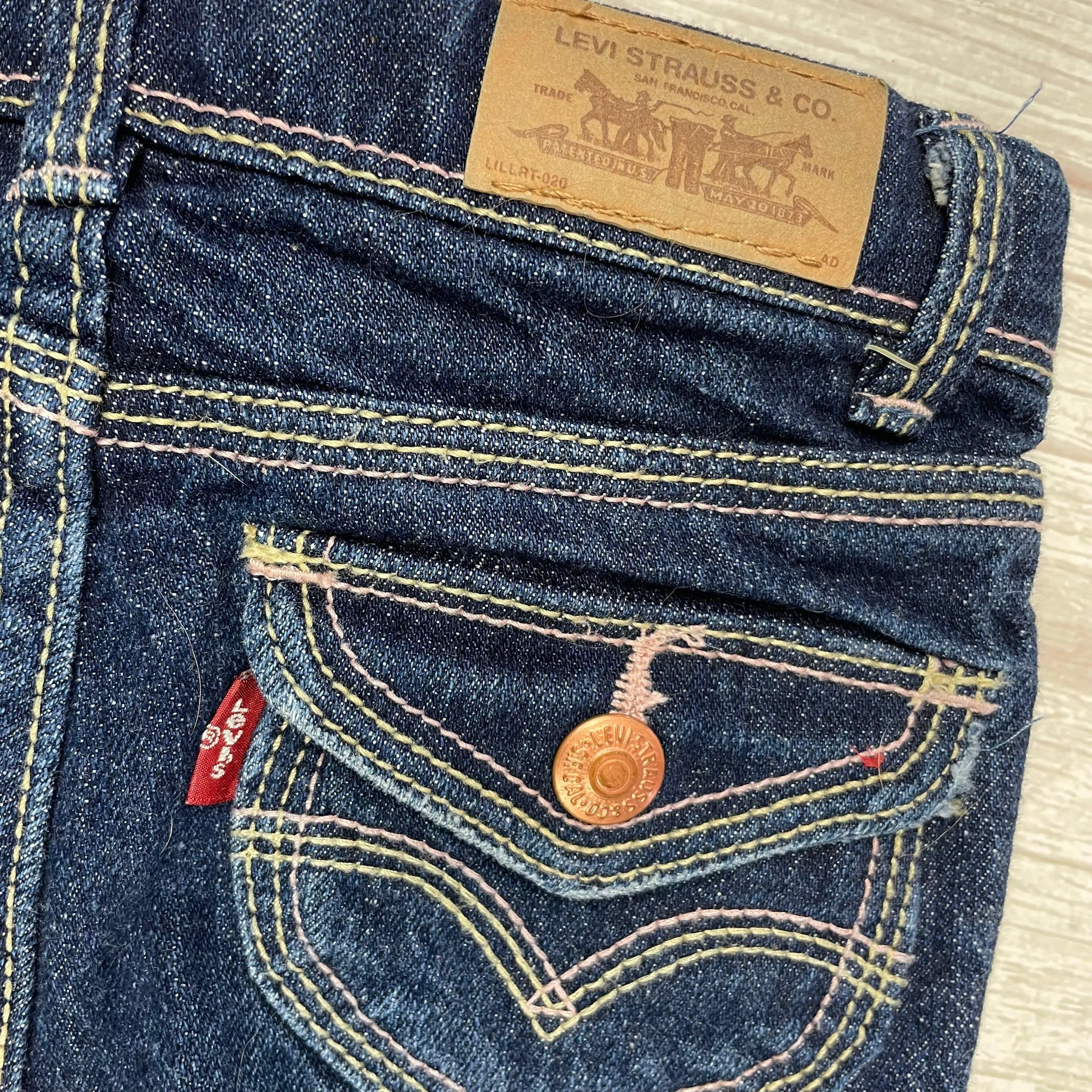 Levis Slim Straight Leg  Kids Jeans - Size 4