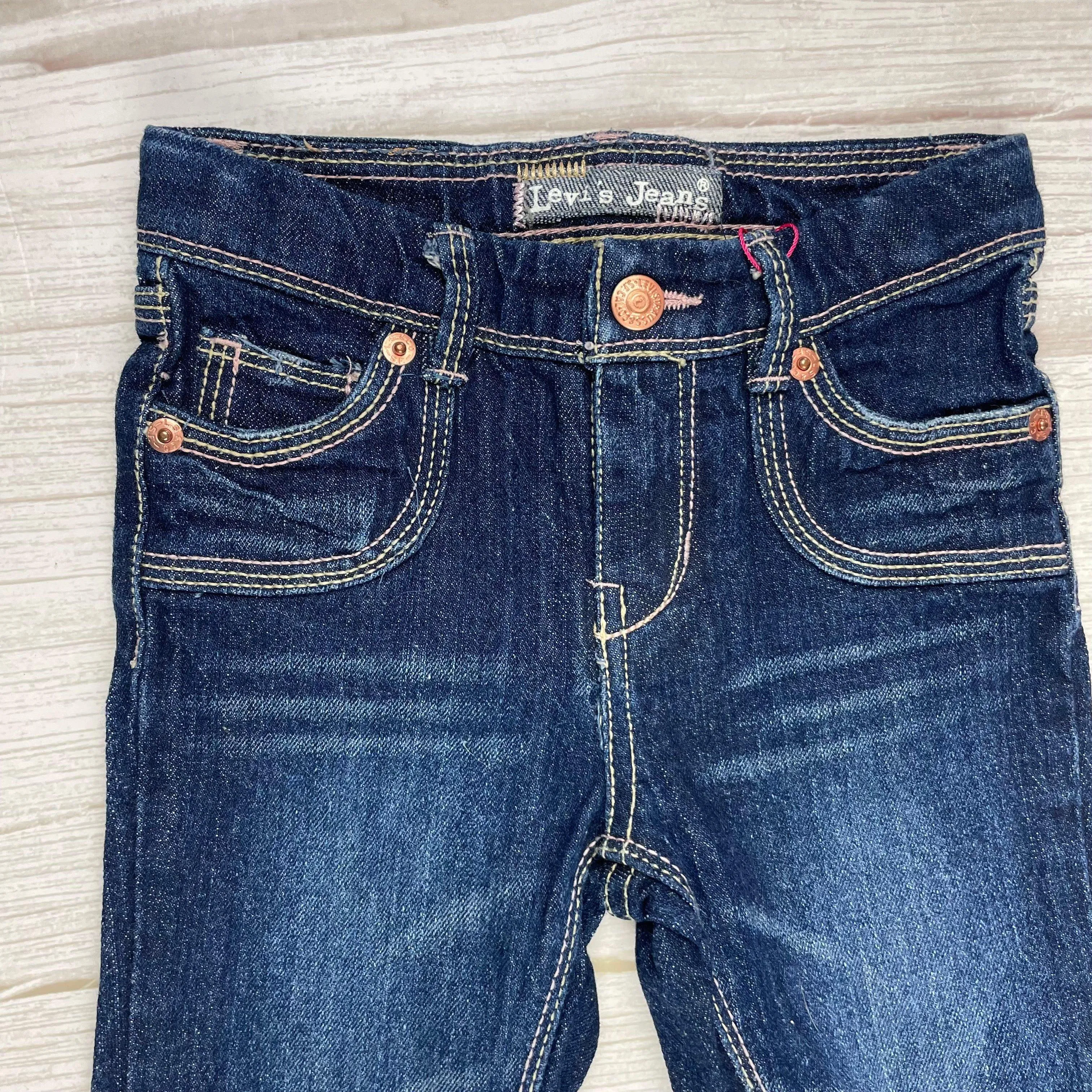 Levis Slim Straight Leg  Kids Jeans - Size 4