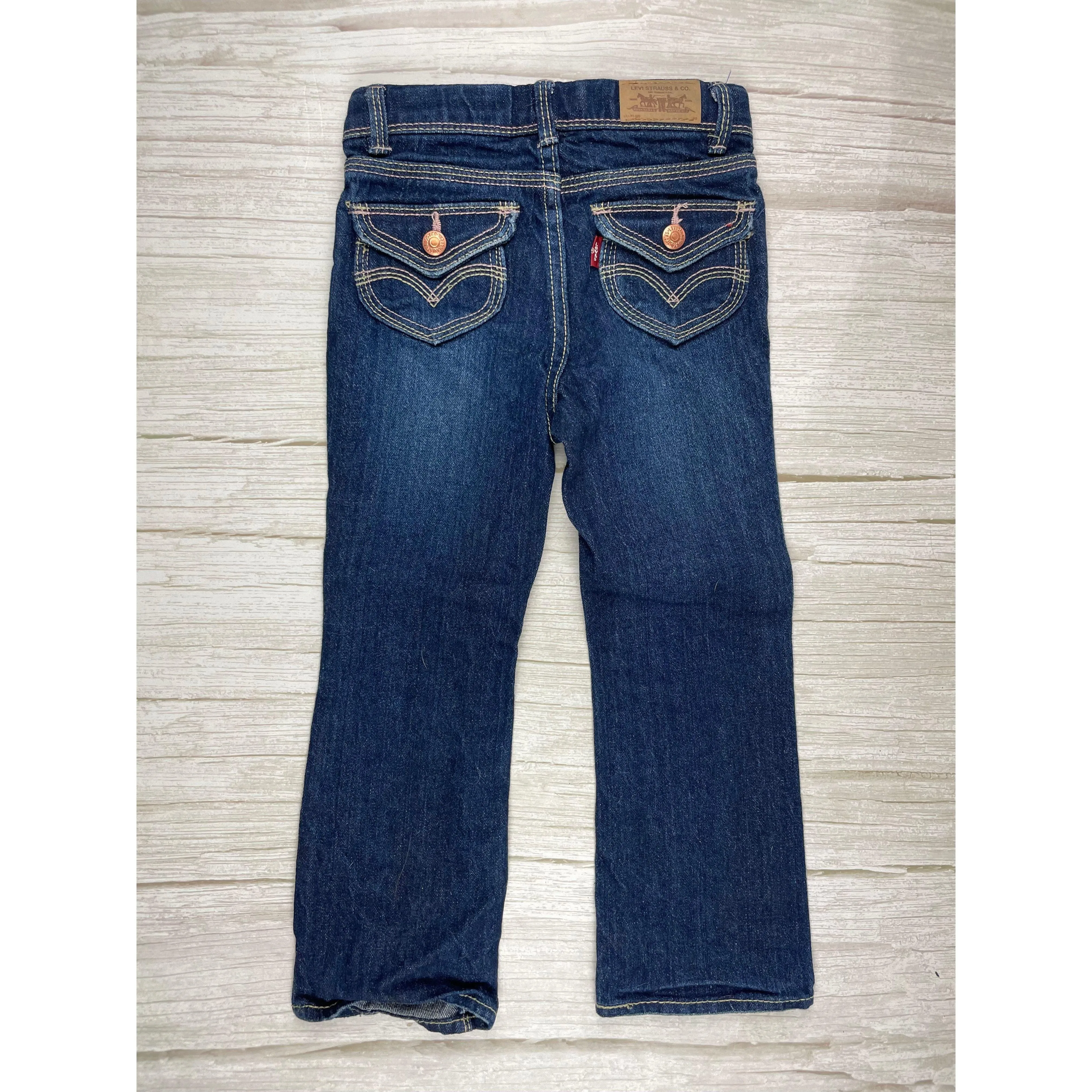 Levis Slim Straight Leg  Kids Jeans - Size 4