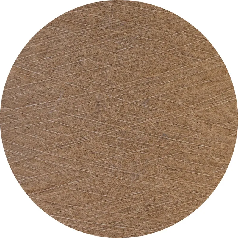 Light weight V-neck sweater (Alpaca) - Camel