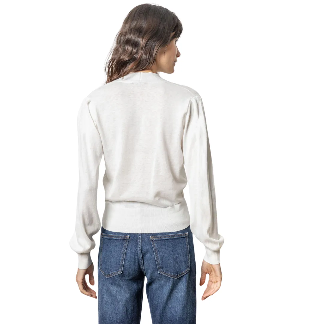 Long Sleeve Surplice Sweater