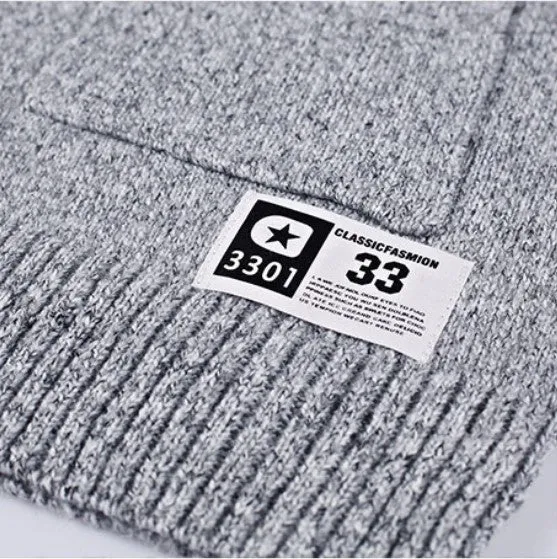 Men's Spring/Autumn Knitted V-Neck Slim Fit Wool Cardigan
