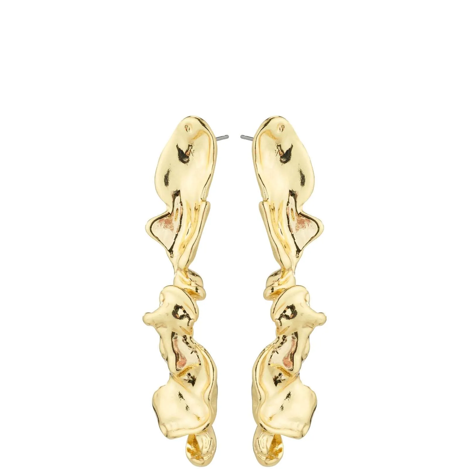 Pilgrim Pulse Statement Gold Earrings