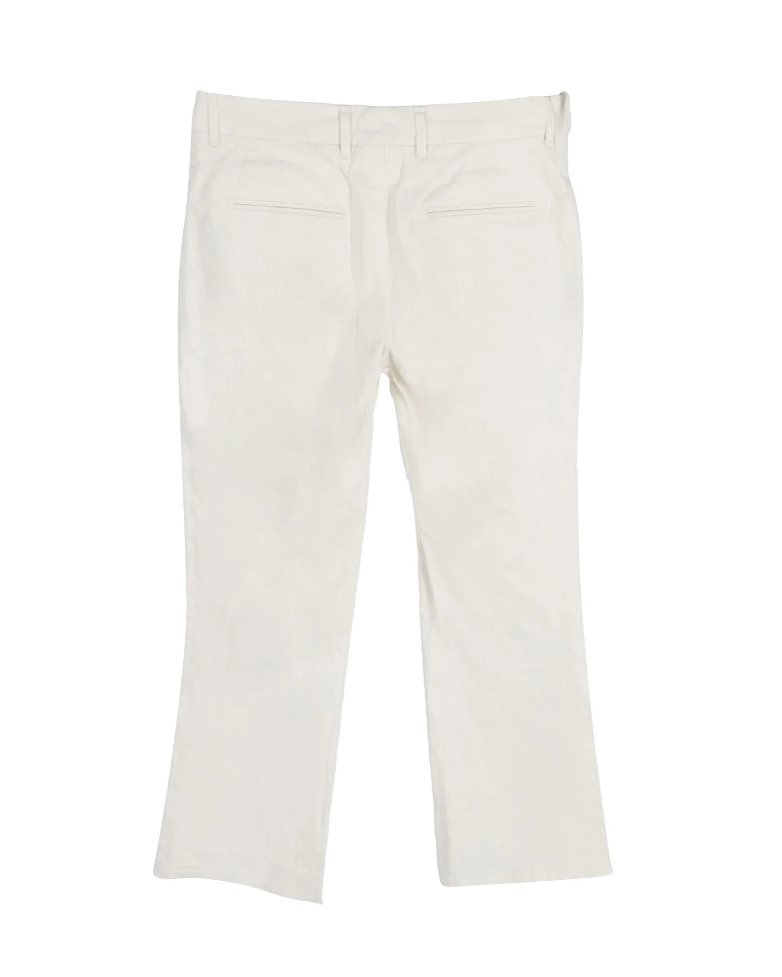 Prada Trousers in White Cotton
