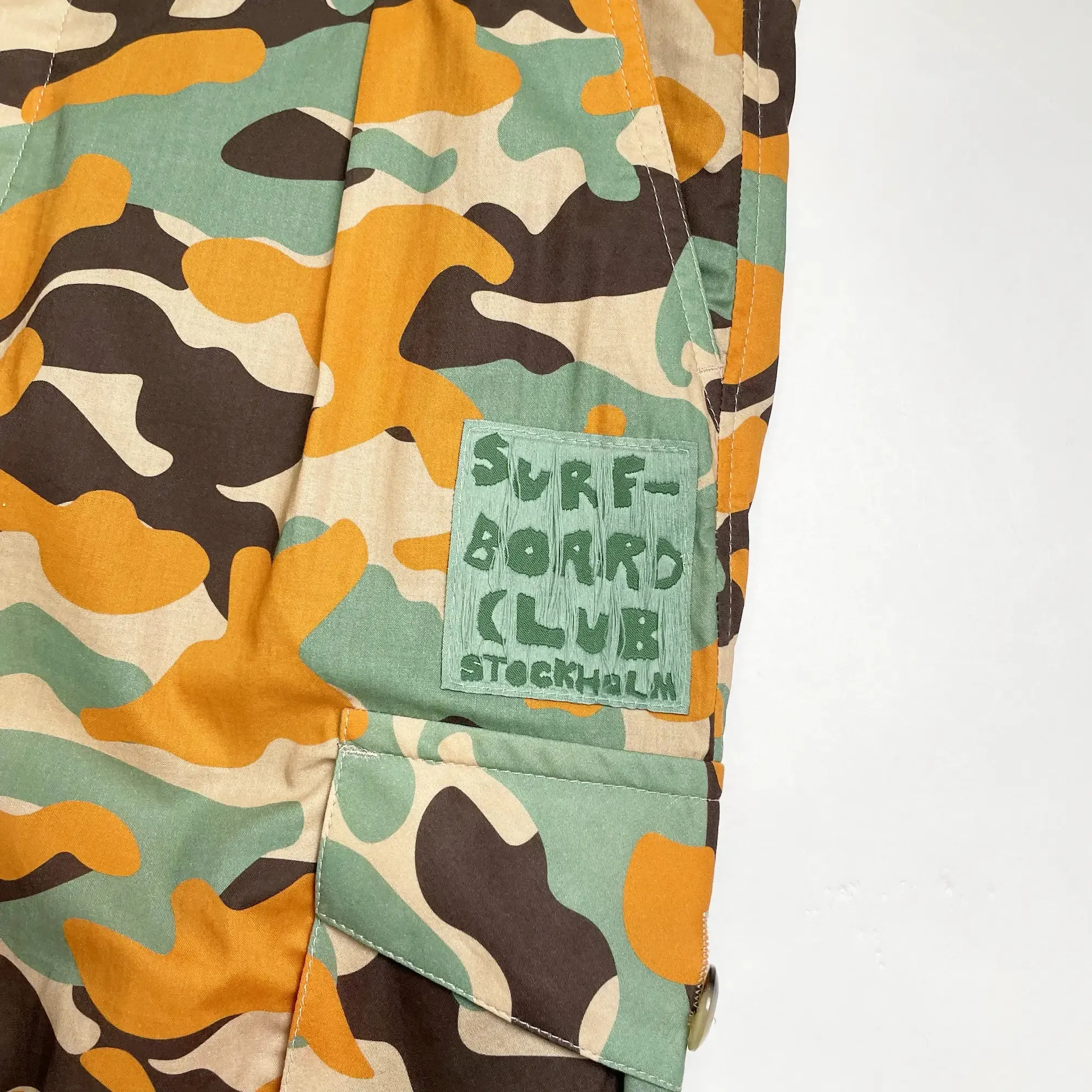 Printed Cargo Trousers