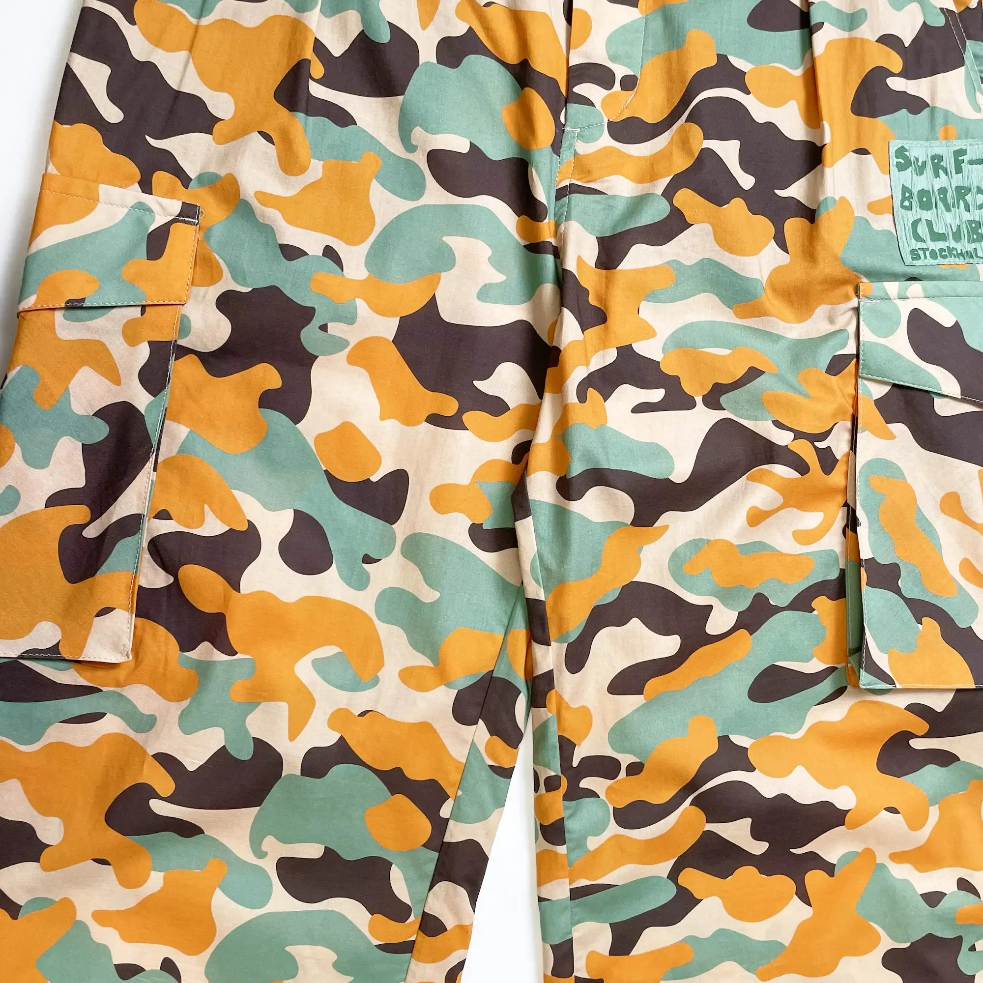 Printed Cargo Trousers
