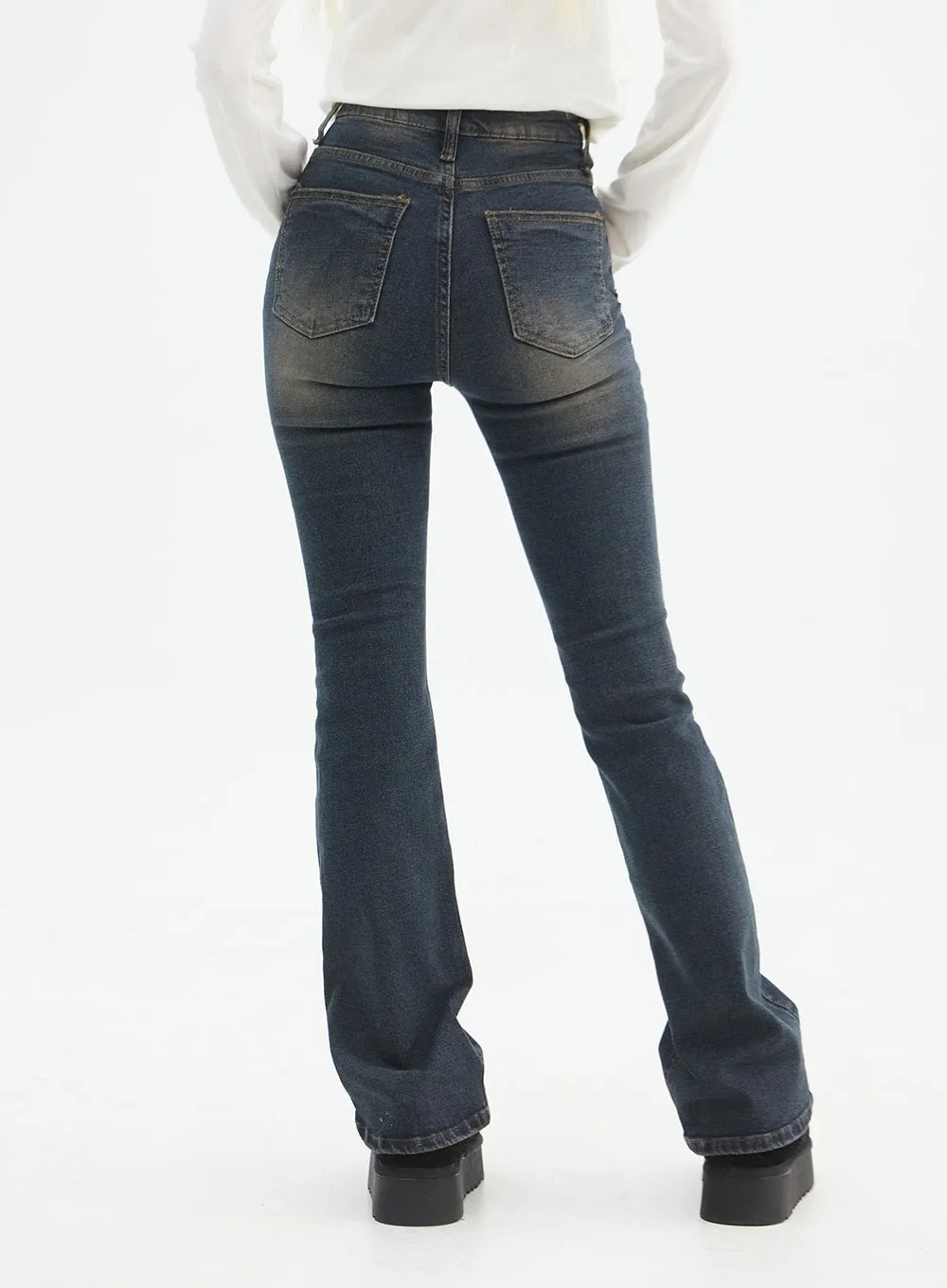 Slim Fit Boot Cut Jeans IN327