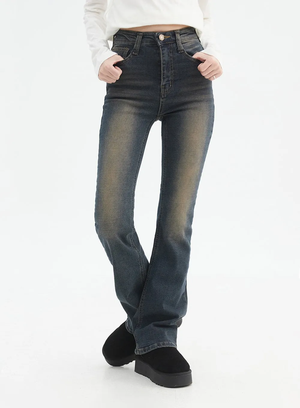 Slim Fit Boot Cut Jeans IN327