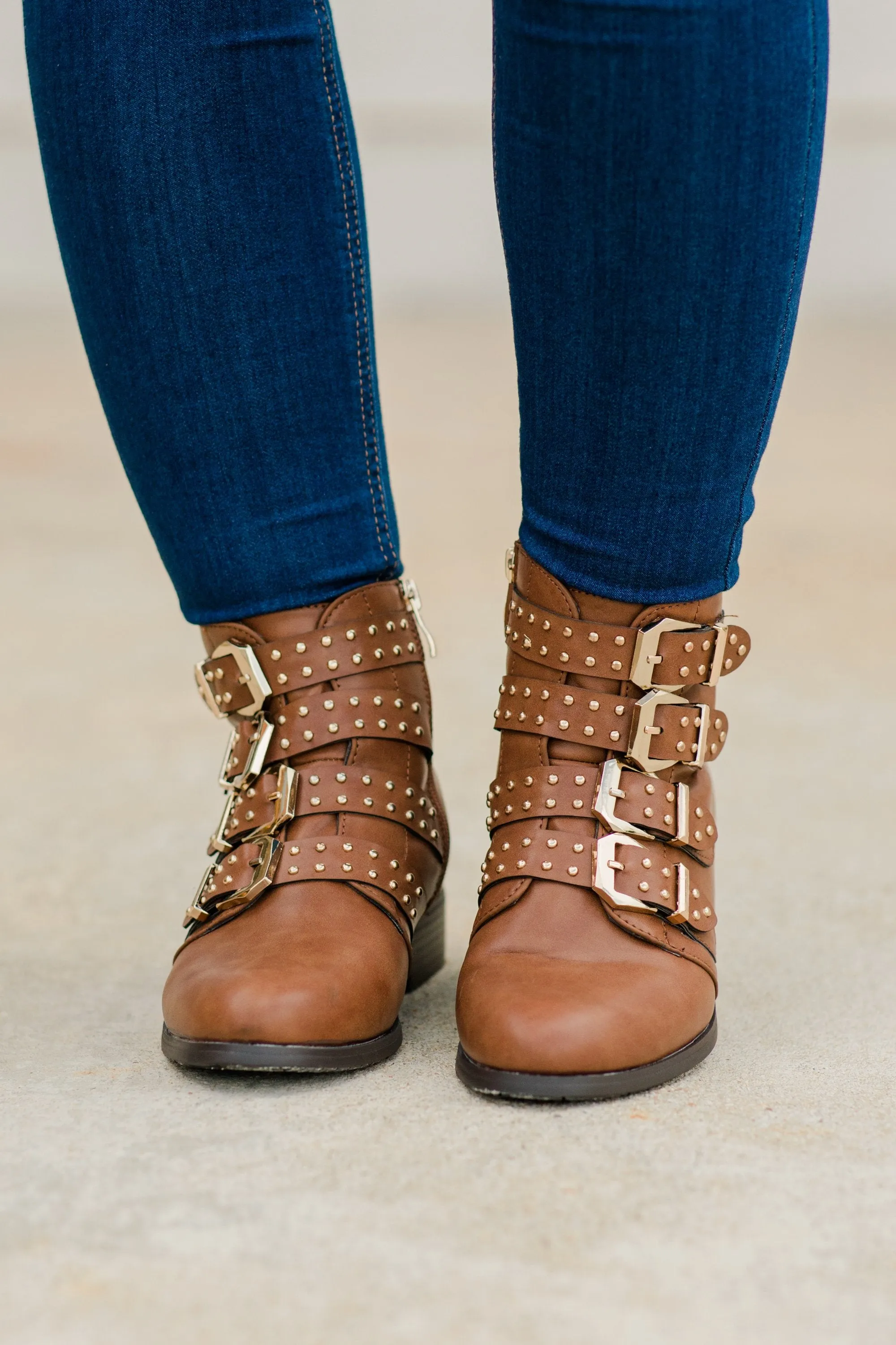 This Is No Joke Tan Brown Boots