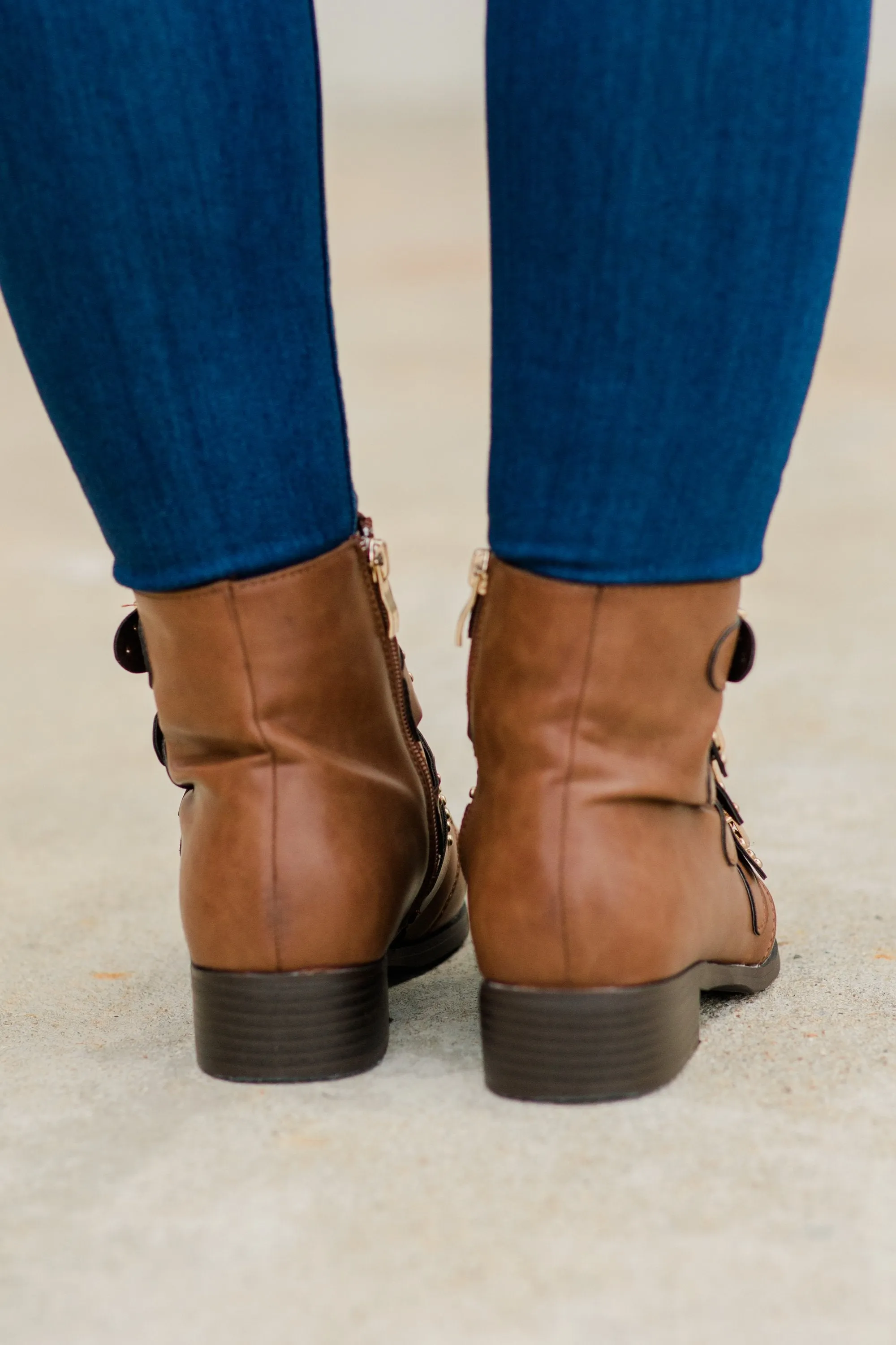 This Is No Joke Tan Brown Boots