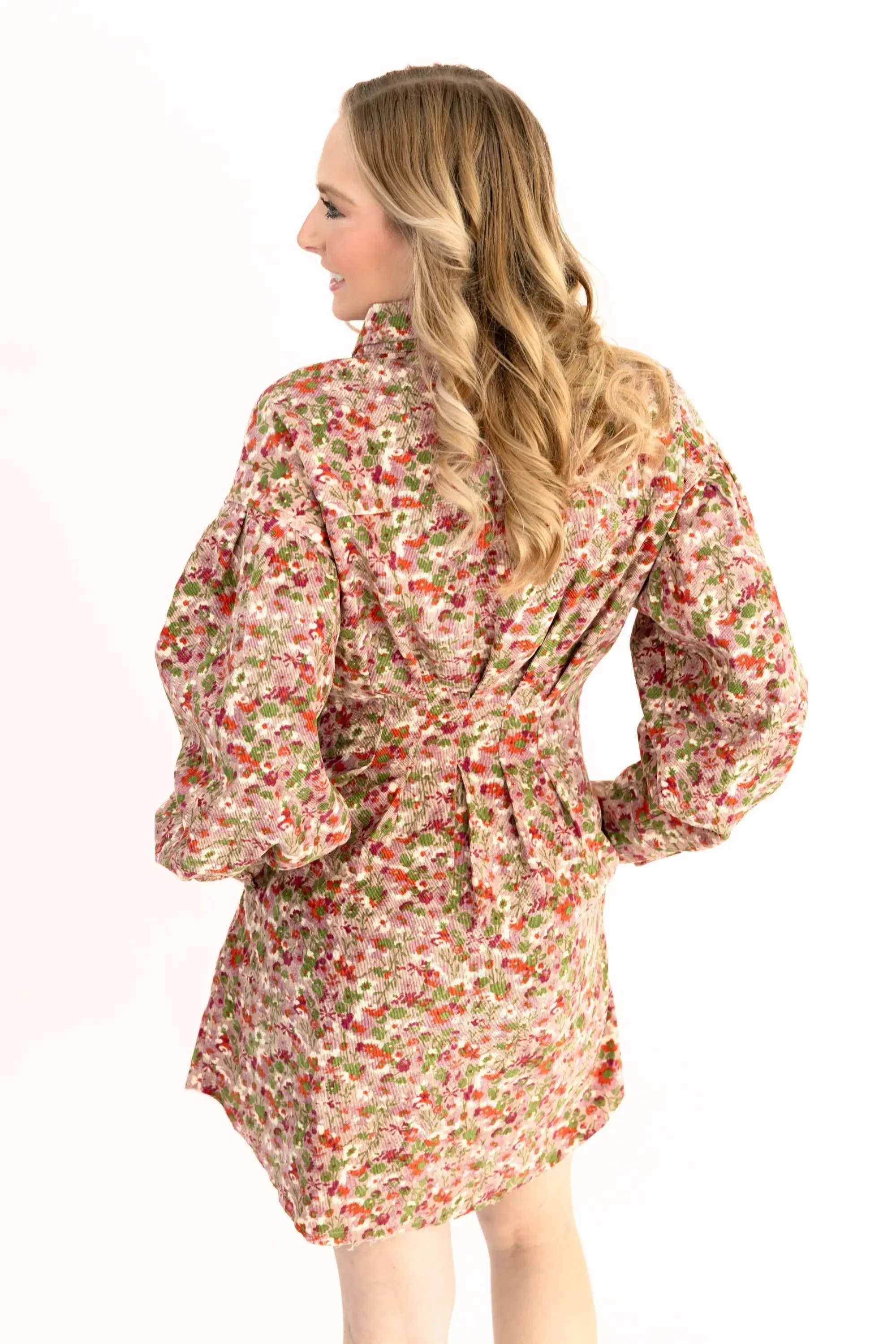 When You Say Nothing at All Corduroy Short Dress