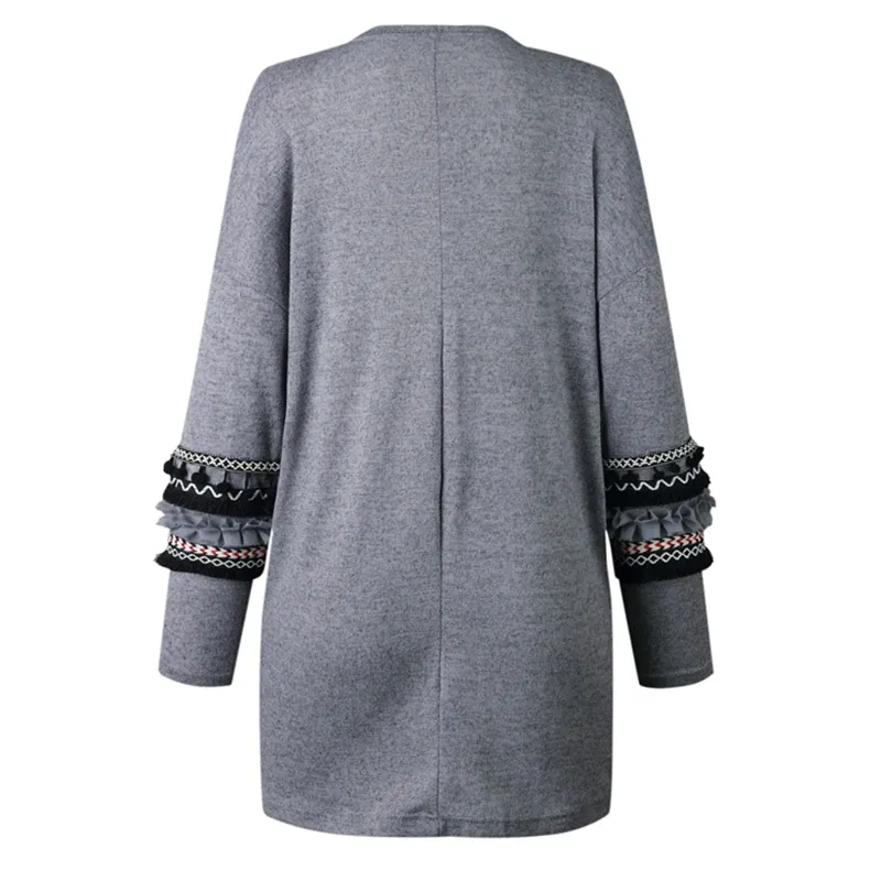 Women's Autumn/Winter Casual Knitted Long-Sleeved Cardigan