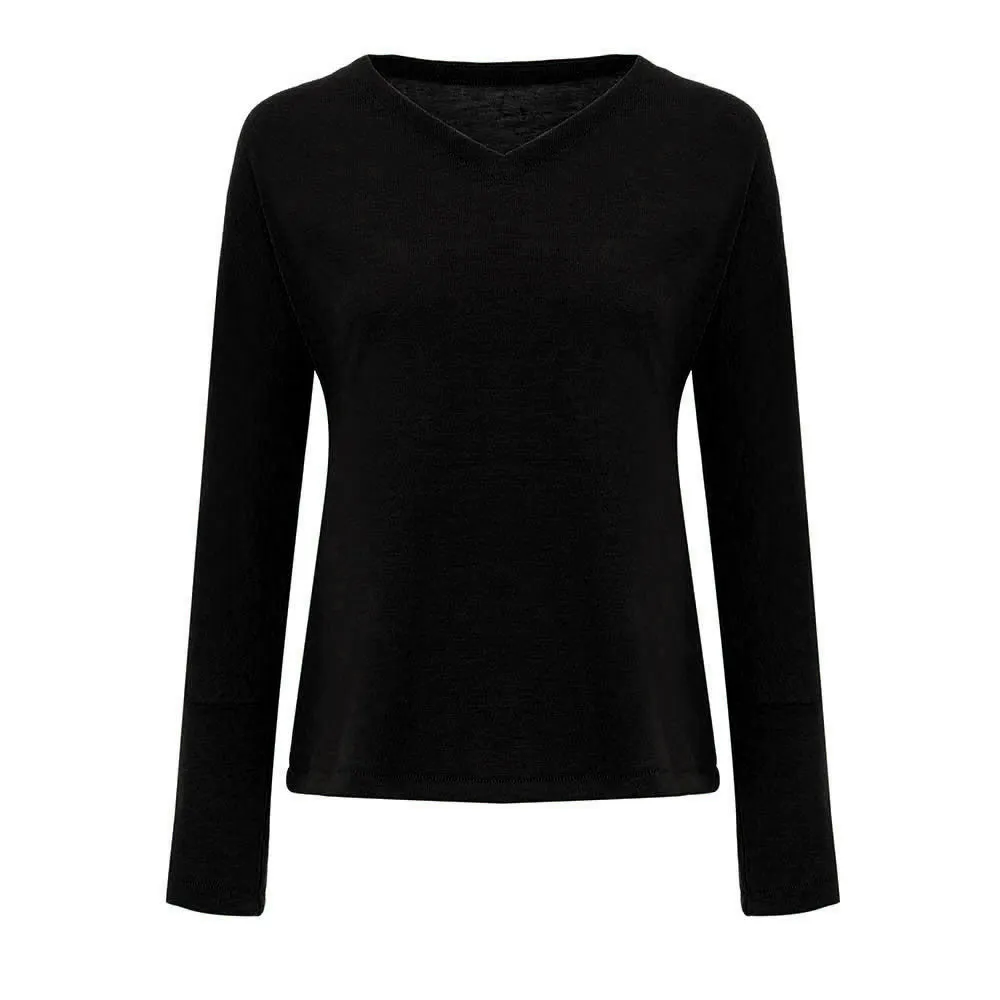 Women's Casual Knitted V-Neck Sweater
