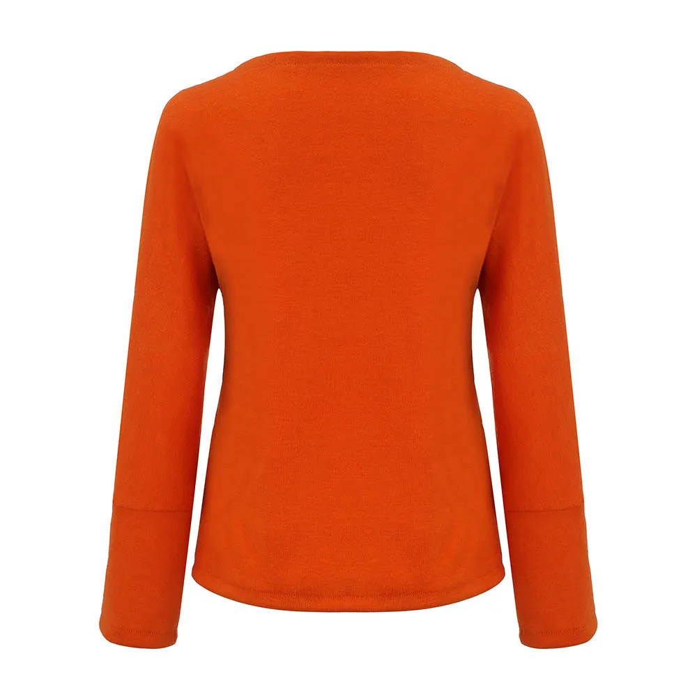 Women's Casual Knitted V-Neck Sweater