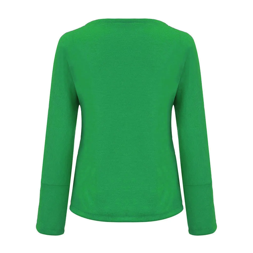 Women's Casual Knitted V-Neck Sweater