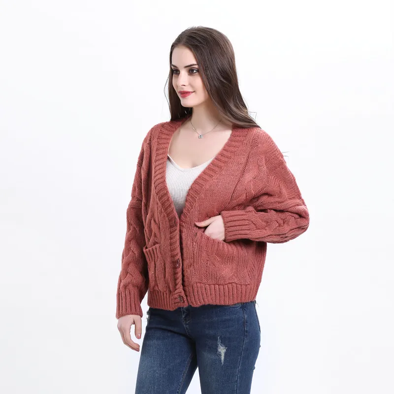 Women's Winter/Spring Casual Knitted Long-Sleeved Cardigan