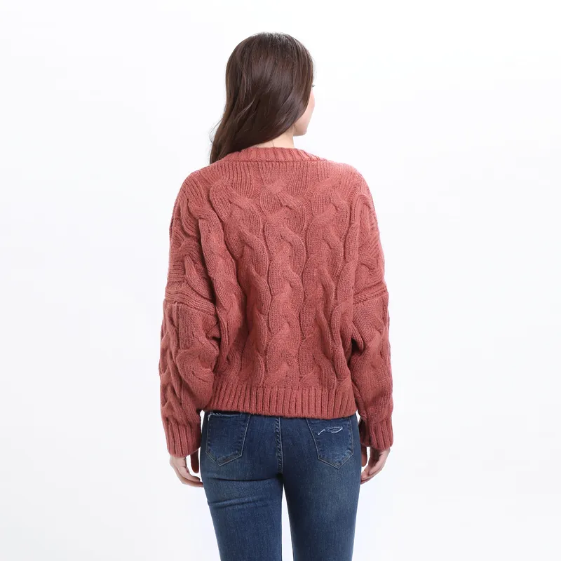 Women's Winter/Spring Casual Knitted Long-Sleeved Cardigan
